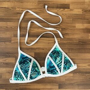 Victoria’s Secret PINK Tropical Print Triangle Bikini Top Medium